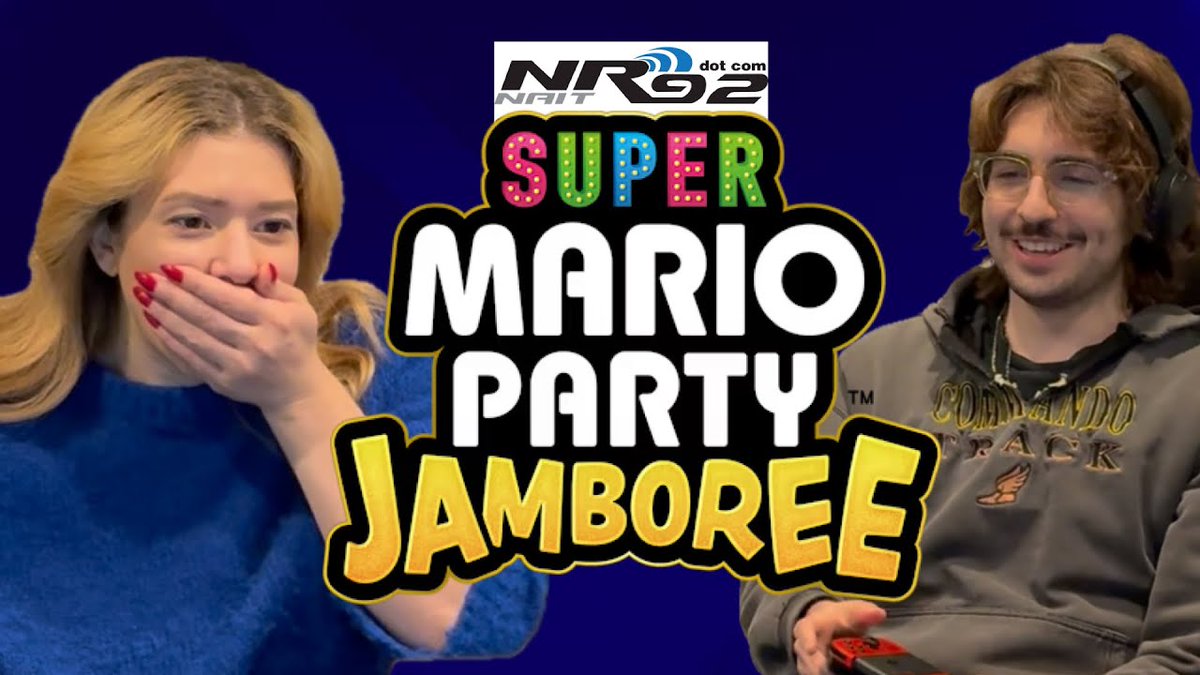 NR92's tweet photo. Watch these NR92 hosts battle it out on Super Mario Party Jamboree to see who is the best host. You can watch this epic video on our youtube channel NR92 Radio! Or visit the link below!
https://t.co/j9QKAWJRC5 #NR92 #SuperMarioParty #VideoGameBattle #MarioPartyJamboree https://t.co/xCFgiQ6o0j