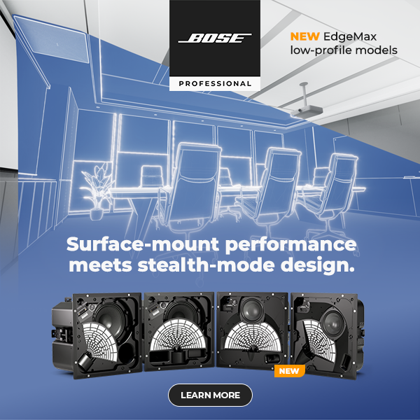 midwichUS's tweet image. 🎶 Introducing EdgeMax LP Ceiling Speakers by Bose Professional! 🚀

✔️ Shallow 4-inch backcan for tight spaces
✔️ 80° vertical coverage for low ceilings
✔️ Powered by PhaseGuide® tech for bold, focused sound

Reimagine in-ceiling audio! 💡 #BoseProfessional #EdgeMax #ProAV