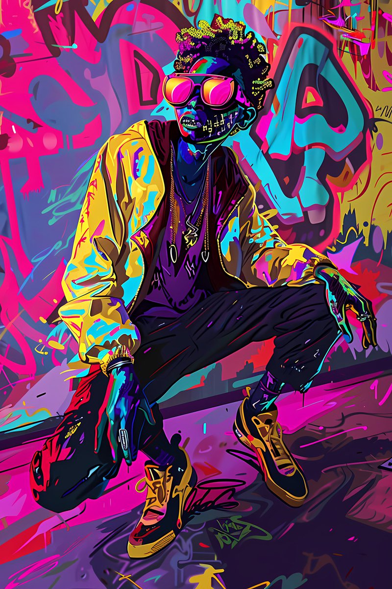 Graffiti Gang - Illustrations created by Prompt Smith, our AI Creator ⌨️

IG instagram.com/prompt_smith/p… 

#NFT #aiartcommunity #AIartists #AIArtwork #midjourney #midjourneyart #Marketing #Trending