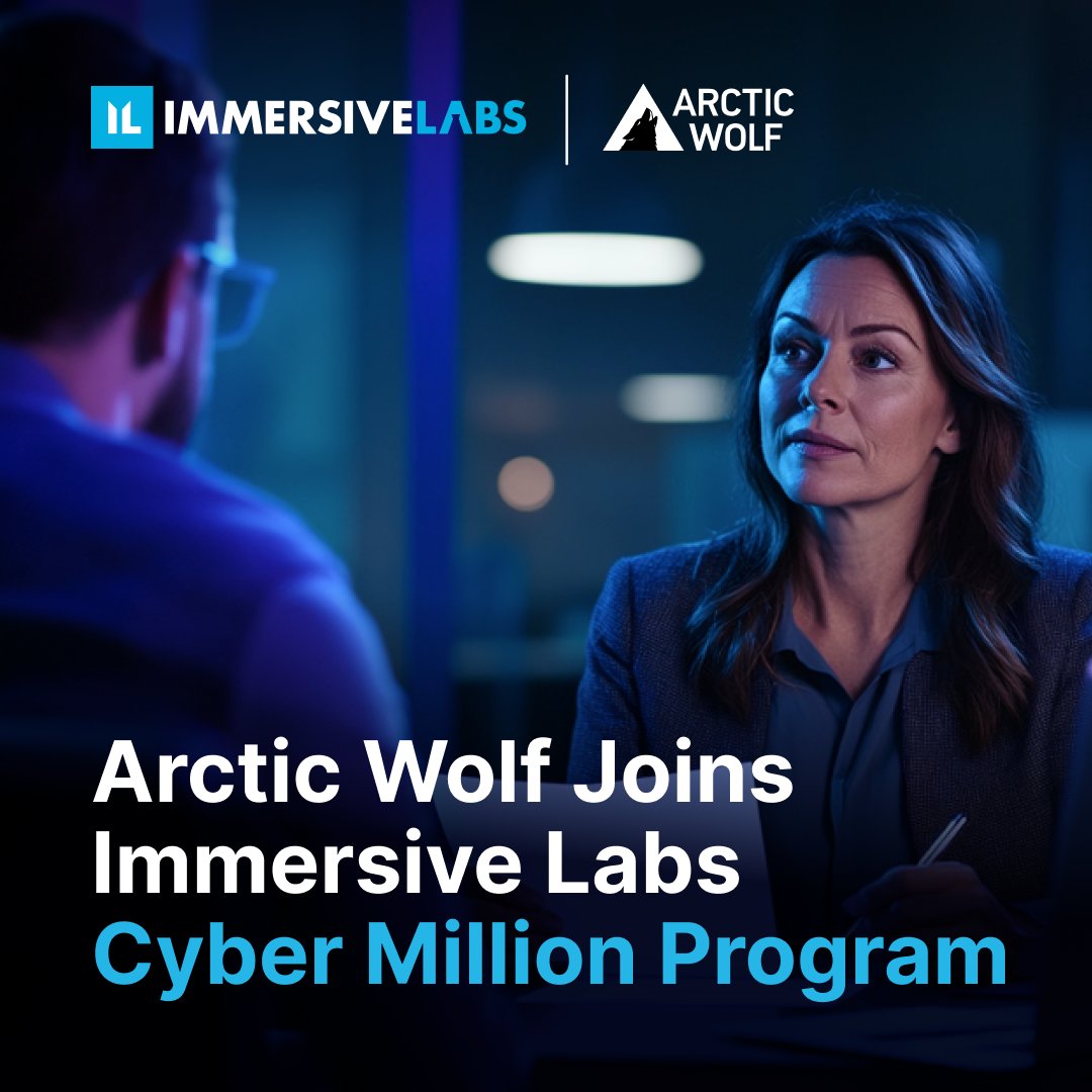 🎉Exciting news! Arctic Wolf has joined the Immersive Labs Cyber Million program to drive skills-first hiring. We appreciate their efforts to reduce barriers to entry for #cybersecurity pros and uncover hidden talent! hubs.ly/Q02_jNfy0