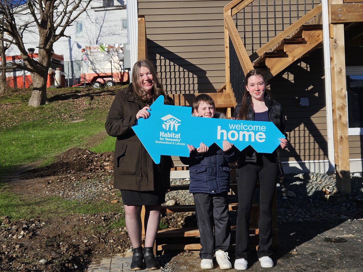Congratulations @habitatNLCA on the completion of its latest build project – a triplex in St. John’s – marking the beginning of a new chapter for three local families! #affordablehomeownership 💙