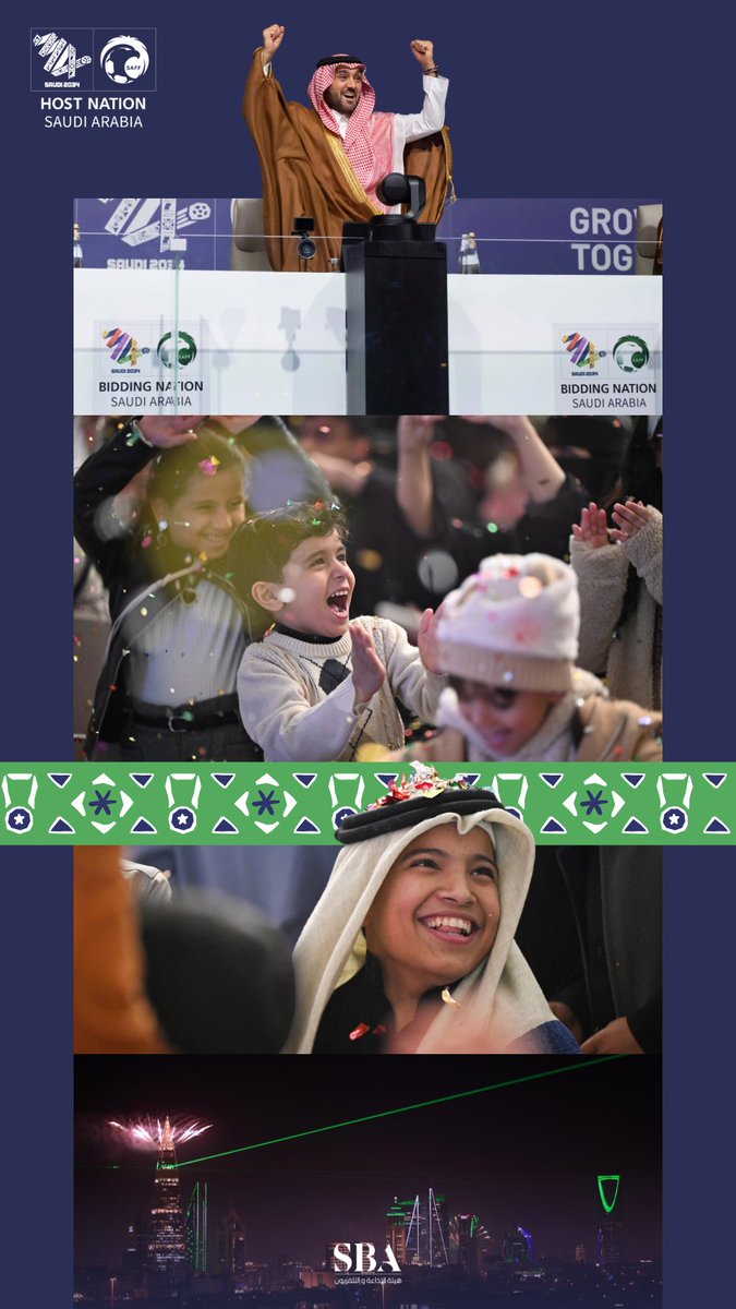 #لغة_الصورة | فرحة وطن تعانق عنان السماء. #معًا_ننمو 
#السعودية34  | #أهلاً_بالعالم
#هيئة_الإذاعة_والتلفزيون
