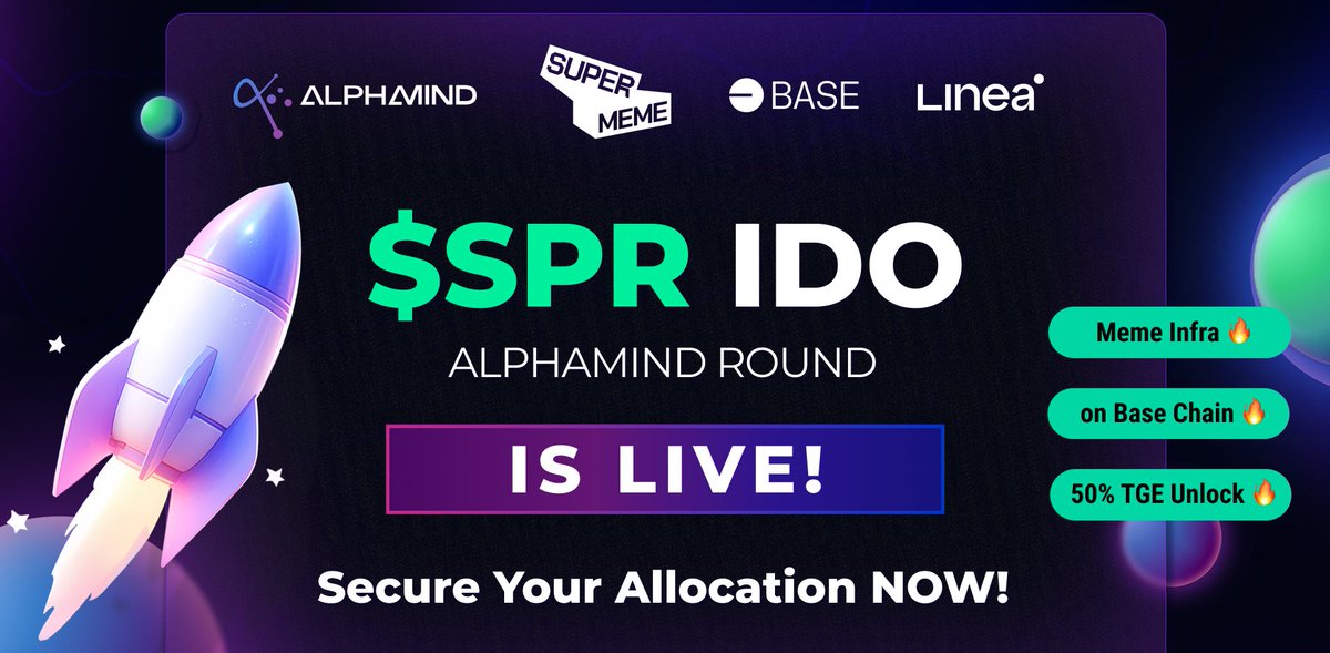 🔥 $SPR IDO - FCFS Round is NOW OPEN! 🚨

Missed the earlier rounds? This is your LAST chance to grab <a href="/superdotmeme/">Super Meme</a>  tokens in the First Come, First Serve round!

⚡️ Why Act Now?
• Open to ALL participants—no whitelist required!
• Remaining tokens are LIMITED and moving FAST!