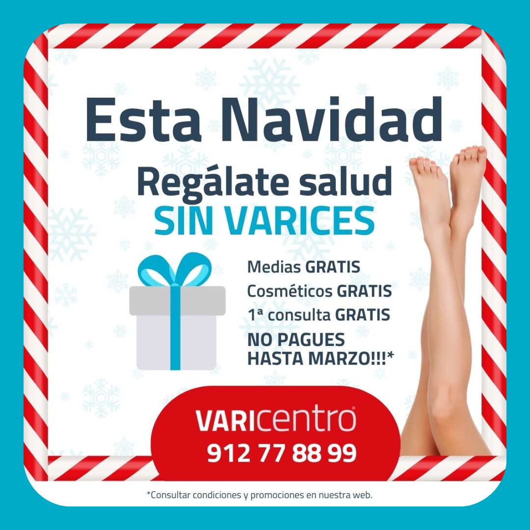 Varicentro's tweet photo. 🎄 Esta Navidad, ¡regálate salud sin varices! 🎁

✅ Medias GRATIS
✅ Cosméticos GRATIS
✅ Primera consulta GRATIS
🎉 Y no pagues hasta marzo*

🌐 Descubre más en nuestra web o llama al 📞 912 77 88 99
* Consulta condiciones en nuestra web.

#Salud #Navidad #AdiósVarices https://t.co/xQcTyGkUa7