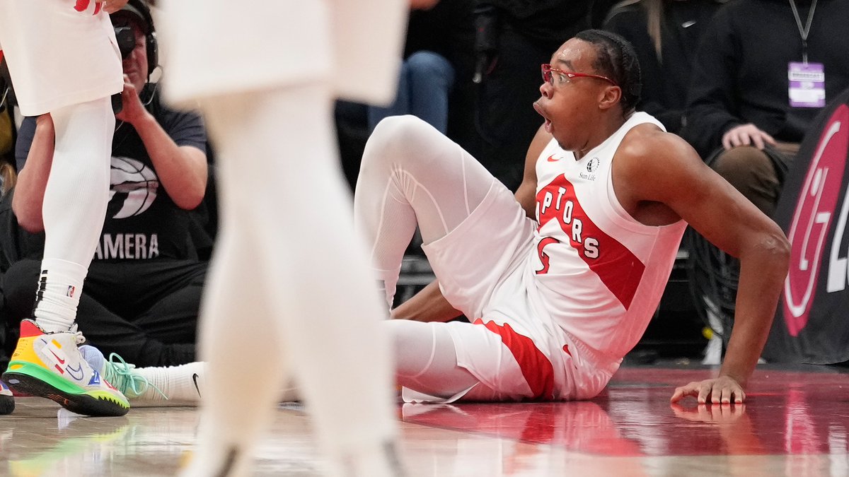 🚨🚨 Scottie Barnes irá perder VARIAS semanas por contra de uma lesão no tornozelo direito. 

#WeTheNorth