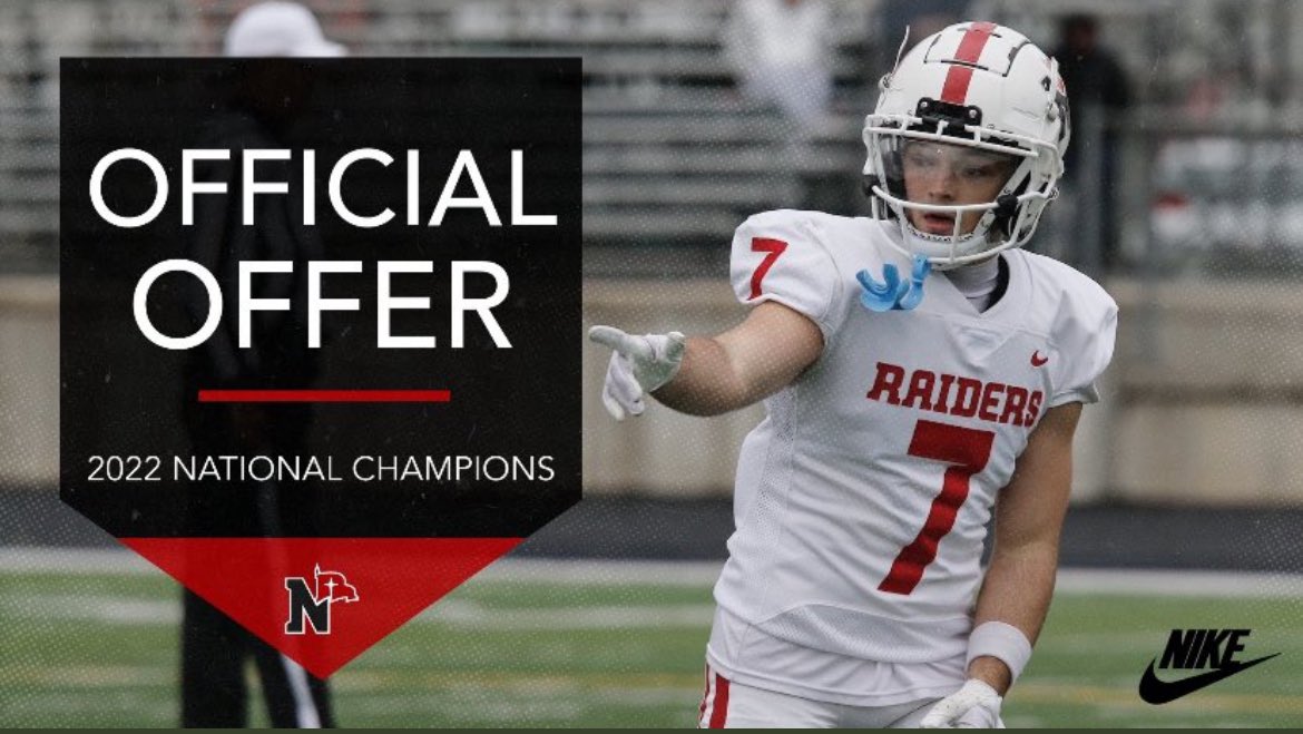Nathan Kudrna (@nathan_kudrna) on Twitter photo After a conversation with <a href="/coachmmmcc/">Matt McCarty</a> I am excited to announce that I have received a scholarship to play <a href="/nwc_fb/">Northwestern College Football</a> ‼️
<a href="/CoachADunn/">Coach Dunn</a> <a href="/ENHS_Football/">Elkhorn North Football</a> After a conversation with <a href="/coachmmmcc/">Matt McCarty</a> I am excited to announce that I have received a scholarship to play <a href="/nwc_fb/">Northwestern College Football</a> ‼️
<a href="/CoachADunn/">Coach Dunn</a> <a href="/ENHS_Football/">Elkhorn North Football</a>