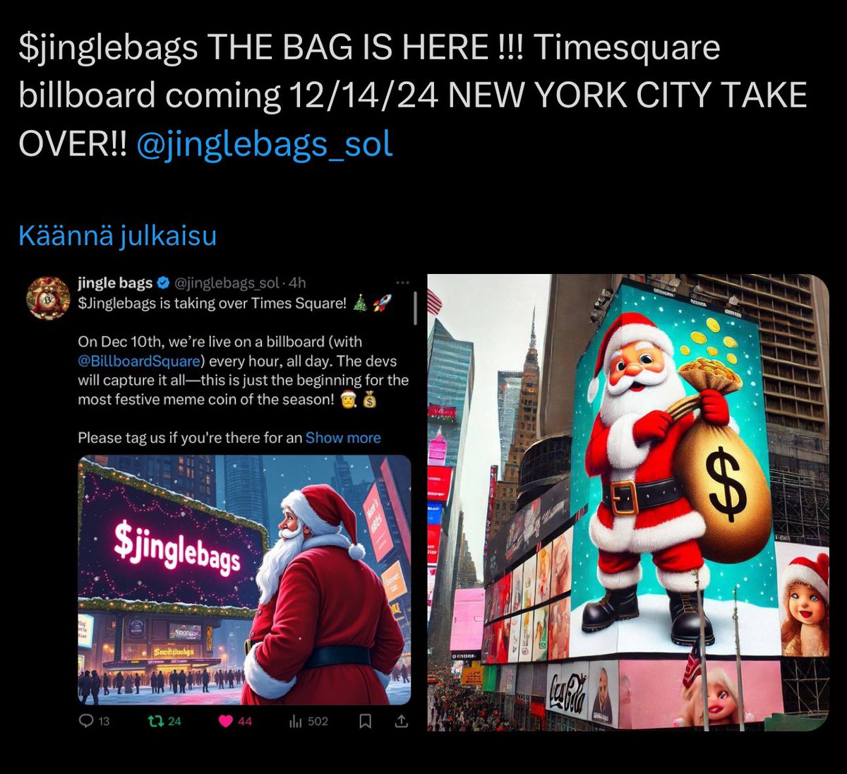 Juhlamokkasiini's tweet photo. @dangos_den @shahh @jinglebags_sol #jinglebags https://t.co/BipF83FR3x