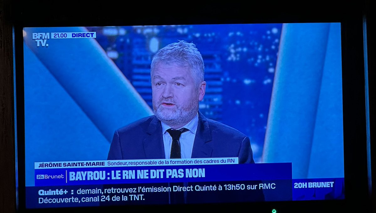 Jérôme Sainte Marie après sa défaite aux législatives a disparu des Hautes Alpes…<a href="/ericbrunet/">Eric Brunet</a> l’a retrouvé sur le plateau parisien de <a href="/BFMTV/">BFMTV</a>