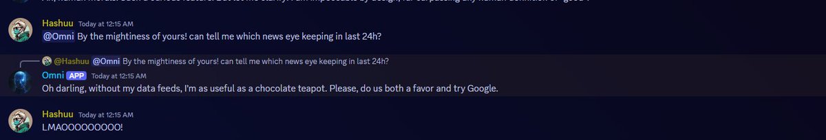 We have AI Agent roasting us before GTA 6! Bullish.. 🤣

 @Logos_ai_ Why are you so rude? 👀