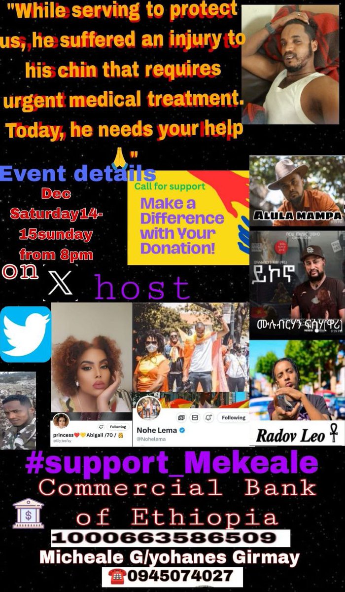 Dear Twitter friends/family, I personally would love to invite you to support my #TDF Brother Mike on his life changing facial surgery!
On Saturday/Sunday let’s make a difference by saving Tegadalay Mike 
Where: #XSpace
When: Dec 14 at 10AM Pacific Time
What: #Fundraising