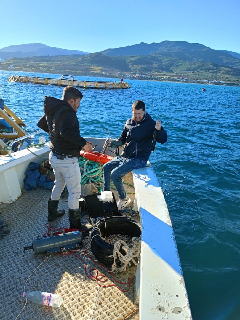Despite the very cold weather conditions, our scientific team remains steadfast in their commitment to the #DZAquaFarm project, continuing their vital work in the East and Central region of Algeria to monitoring the health of marine ecosystems under challenging conditions