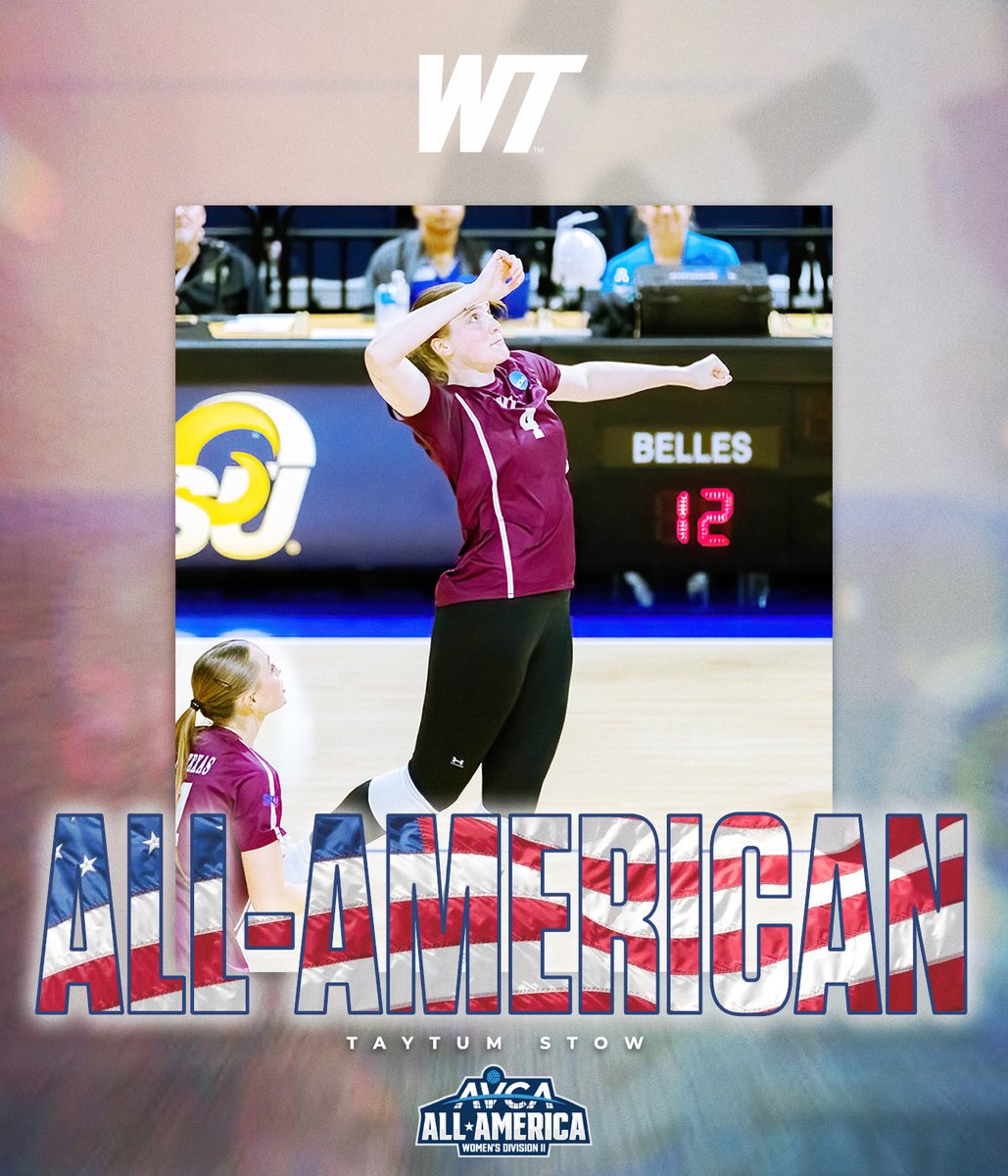 WT Volleyball (@wtamuvolleyball) on Twitter photo Taytum Stow Tabbed an AVCA Honorable Mention All-American
#BuffNation // #Allin // #Give // #GTB Taytum Stow Tabbed an AVCA Honorable Mention All-American
#BuffNation // #Allin // #Give // #GTB