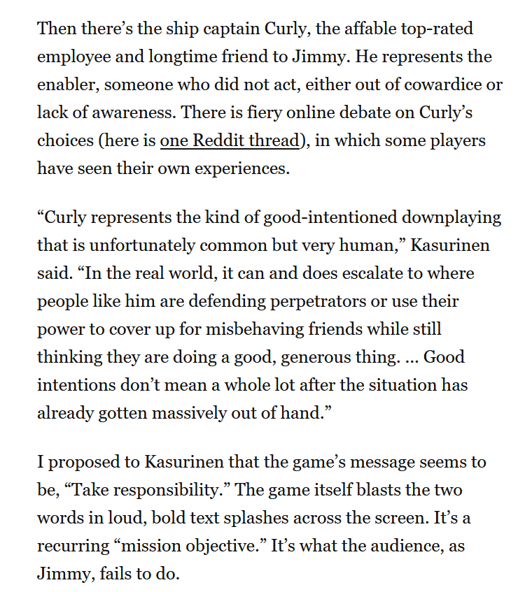 rabbitmeateater's tweet photo. this article and convo with one of the mouthwashing devs. oh my god. ohhhh my god https://t.co/EWfOOYTQsq https://t.co/4mb3pfw8Aa