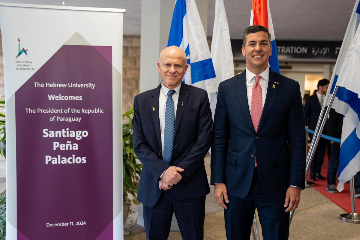 La Universidad Hebrea de Jerusalén ha sido cuna de las mentes más brillantes, muchas de ellas galardonadas con Premios Nobel en química, física y economía. Hoy tuve el privilegio conversar con alumnos, docentes e investigadores sobre Paraguay y el resurgir del gigante que estamos