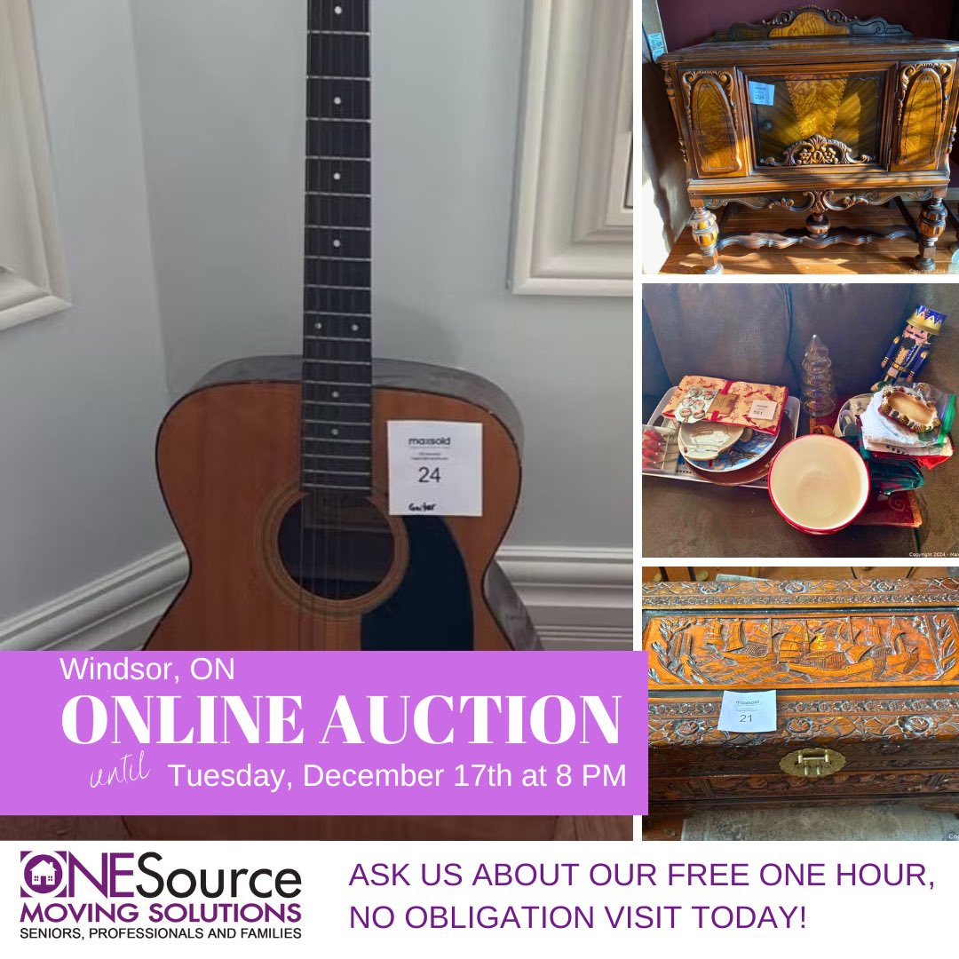 Take a look at the latest #ONESource -  <a href="/MaxSoldAuctions/">MaxSold</a> available now until DEC 17th 8pm in #WindsorEssex #YQG 

✨You can find great household furniture, #Christmas decor &amp; more.

Start your 💻 bid now:

bit.ly/ONESource-Auct…