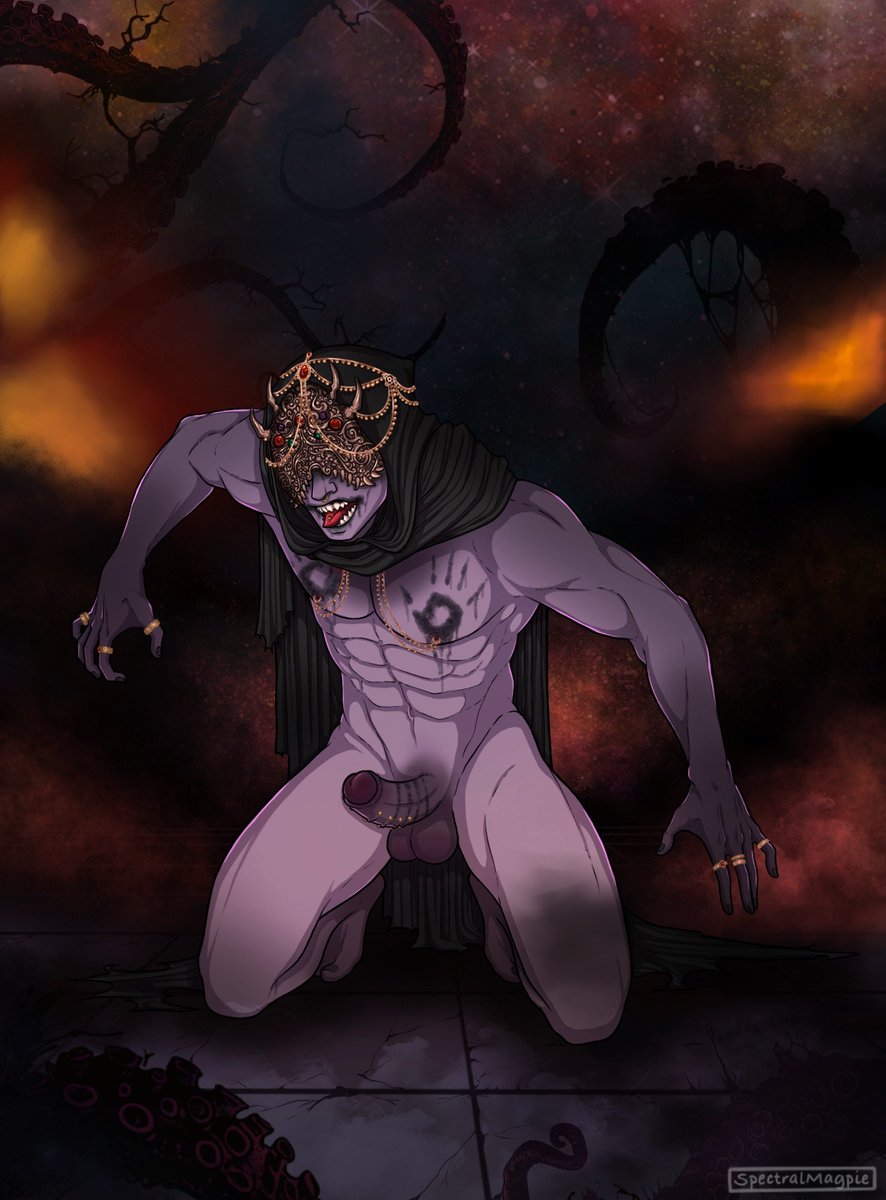 MagpieScribAD's tweet photo. First of the Fantasy Masked Men Series: The Oracle #maskedman #masked #eldritch #oc #nsfw #art https://t.co/ak3G1nAQS5