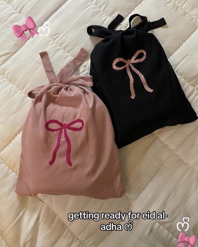 tengok ni cantiknya telekung coquette 🥹🎀✨