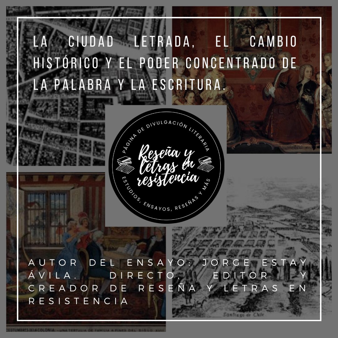 Tenemos nueva publicación. Esta vez les traemos un ensayo sobre "la ciudad letrada" del gran escritor uruguayo Ángel Rama, que se titula "la ciudad letrada, el cambio histórico y el poder concentrado de la palabra y la escritura".

Lee todo el ensayo en nuestra página web.