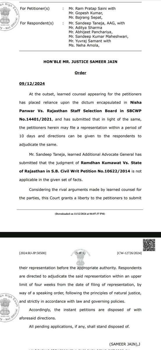 AnilKum78438120's tweet photo. @alokrajRSSB श्रीमान जी JRA में कोर्ट ऑर्डर आ चुका है इसमें ऐसा कुछ नहीं है जिससे अंतिम परिणाम रोकना पड़े आपसे अनुरोध है अंतिम परिणाम जारी करे https://t.co/KfxpoBALDQ