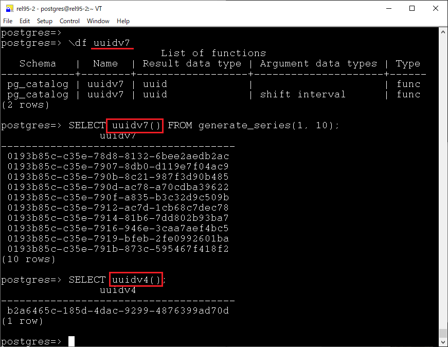 PostgreSQL 18 dev: Add UUID version 7 generation function.
Author: <a href="/x4mmmmmm/">Andrey Borodin</a>
git.postgresql.org/gitweb/?p=post…