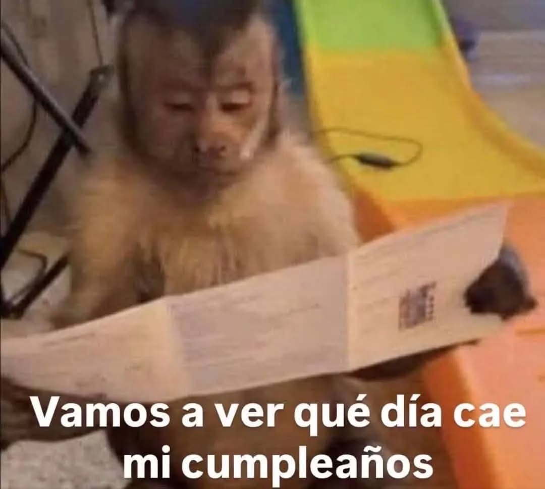 Yo viendo el calendario del 2025
