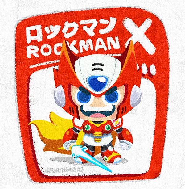 VentHoang's tweet photo. [FanArt] Rockman X (Mega Man X) - Zero  

#ロックマンX #ロックマン #Zero #ゼロ #BlackZero #ブラックゼロ #Rockman #RockmanX #MegaMan #MegaManX #Doodle #FanArt #SD #Chibi #Deform #SuperDeform #ClipStudioPaint #CSP #CAPCOM https://t.co/7biGucLEDW