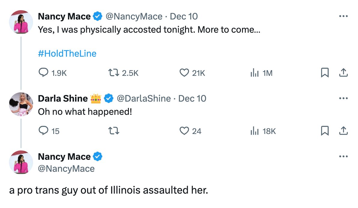 iamgabesanchez's tweet photo. Nancy Mace thought she was using her burner account lol

This seems to be a recurring problem with the Republican Party. https://t.co/XIxZTRM3yG