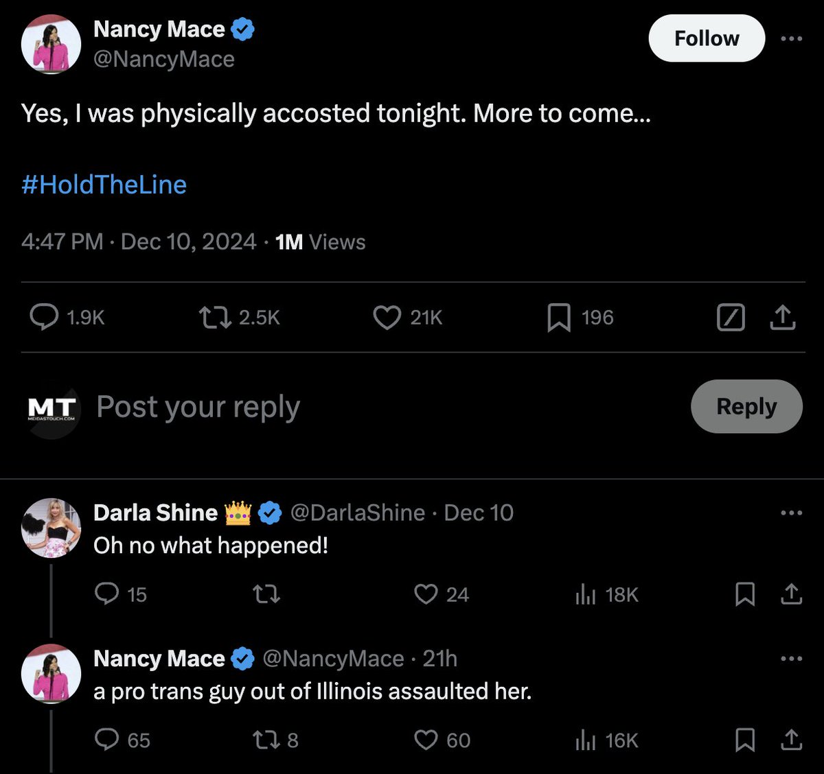 When you forget to switch to your burner account