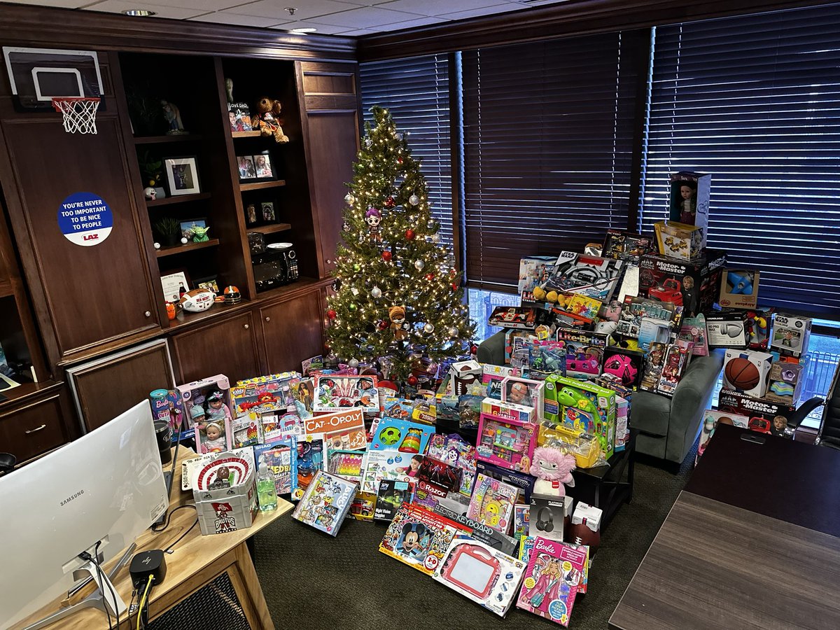 Thank you, <a href="/LAZParking/">LAZ Parking</a>!! Look at ALL the toys they donated today for our Adopt a Hero families. This amazing company continues to support our foundation all year long and for that we are so thankful for their generosity. 

#3andGVeterans