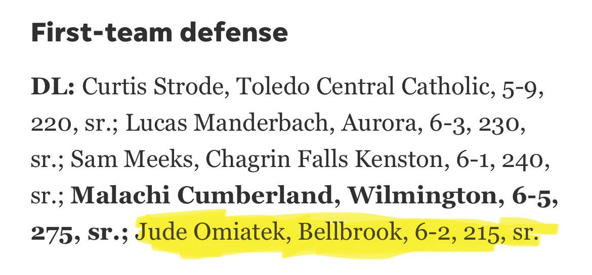 Blessed to be named first team all state!