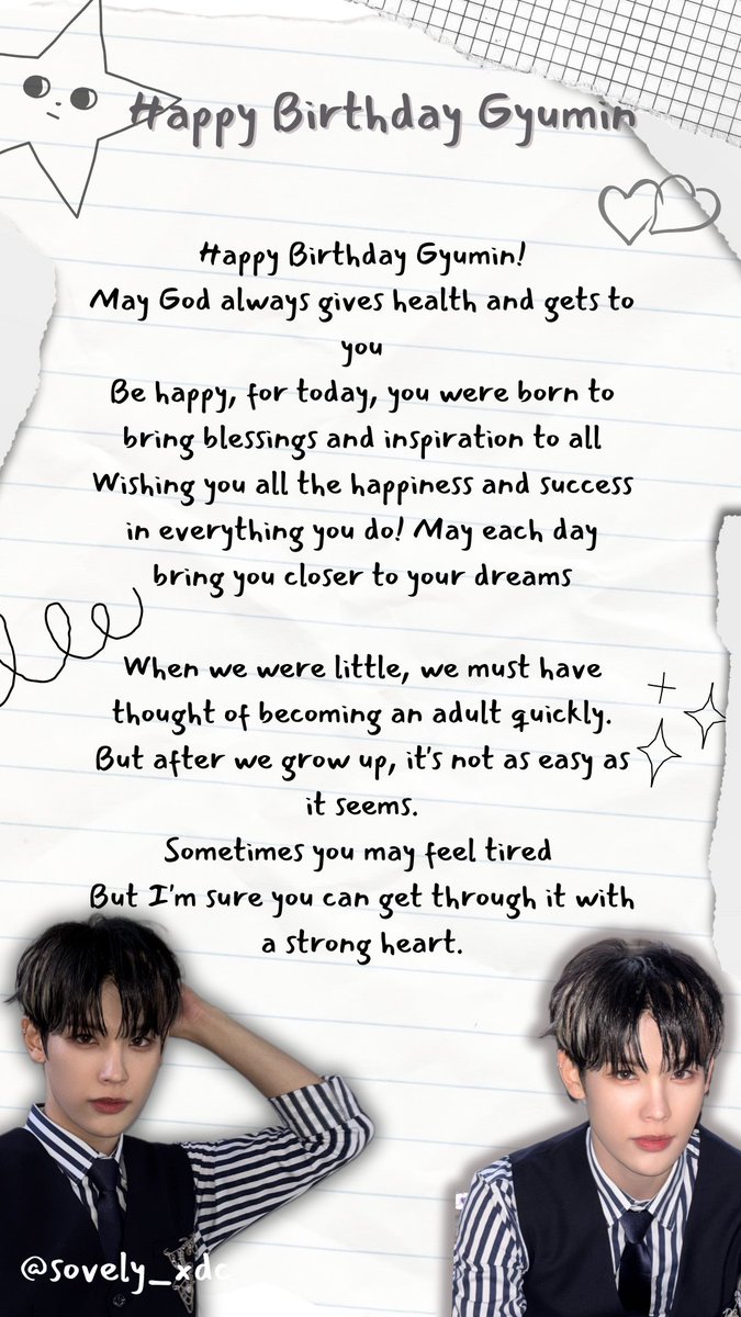 sovely_xdc's tweet photo. @xodiacproject 🎂🎉 HAPPY GYUNMIN DAY🎉🎂
#XODIAC #HAPPYGYUMINDAY https://t.co/aWXx8ItE7n