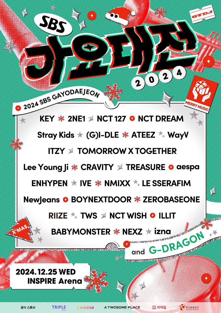 0830Fp's tweet photo. 241225 SBS 가요대전 대리찍사 대리캠 데이터
무대 전면 플로어⭕️

엔시티드림 NCTDREAM
엔시티위시 NCTWISH
르세라핌 LE SSERAFIM
아일릿 ILLIT
스트레이키즈 StrayKids
제로베이스원 ZEROBASEONE
라이즈 RIIZE 
투어스 TWS 

이외에도 문의 가능

#대리찍사 #대리캠 #DATA
https://t.co/FKOvl6ePsm https://t.co/b79Bfmdllu
