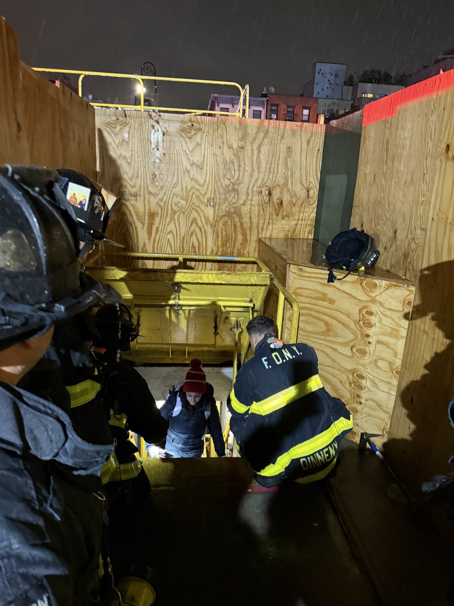 Wow finally got to check “get trapped in the <a href="/NYCTSubway/">NYCT Subway</a> for 2.5 hours with no cell service, ventilation, and minimal information, then evacuate by emergency exit staircase” off my NYC bingo card.