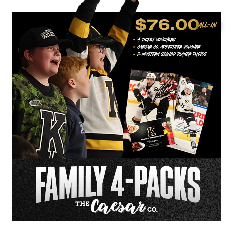 KingstonFronts's tweet photo. Join the Kingston Frontenacs for festive hockey fun on Friday, December 20th! Cheer us on against the Peterborough Petes at our Holiday Game, featuring Santa, giveaways, and family fun. Get your tickets now!