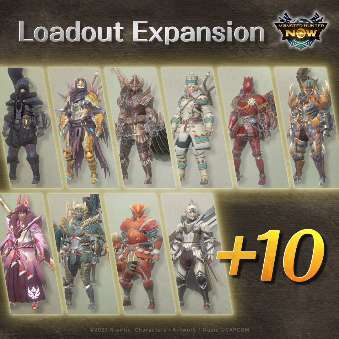 MH_Now_EN's tweet photo. 📢 Loadout expansion!
The loadout update you've been waiting for is finally here! The max number of loadouts has increased to 20 slots ⬆️ Log in now and check it out! ✨
Save the perfect loadout for each type of monster and join the hunt! 💨
#MHNow #monsterhunternow #loadouts https://t.co/fMyjt88cfU