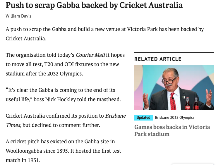 Mike_Tuckerman's tweet photo. Watch how quickly we see movement on this across Queensland politics now that a new stadium will benefit cricket and Aussie Rules...

#FundFootball #PerryPark #QLDPol https://t.co/ejjswgA8MS
