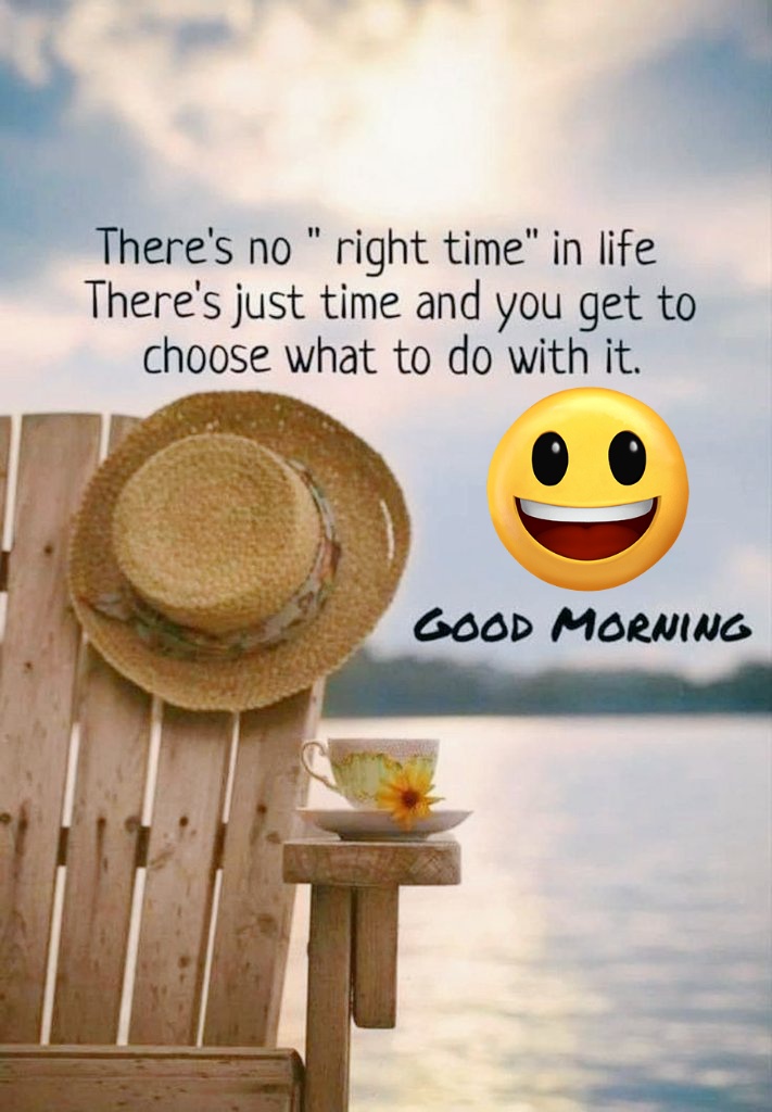SeemaJadon95178's tweet photo. #GoodMorningTwitterWorld
#GoodThink There's No Right Time In Life There's Just Time And You Get To Choose What To Do With it. https://t.co/YE7Mgol9ul