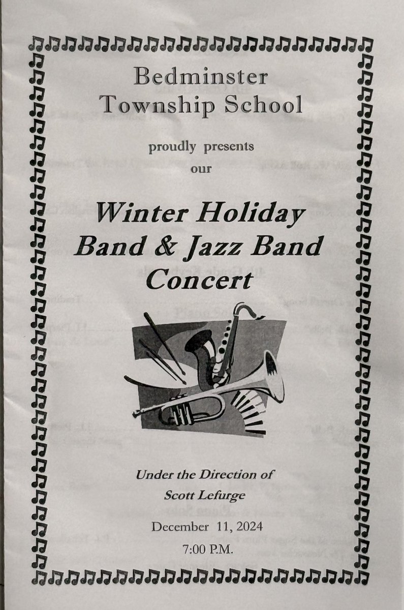 Corby Swan (@corbyswan) on Twitter photo #BedminsterSchool had a packed audience tonight for our Winter Holiday Band & Jazz Band Concert. Great leadership by <a href="/lefurgemusicbts/">Scott Lefurge</a> and performances by our students. #BedminsterSchool had a packed audience tonight for our Winter Holiday Band & Jazz Band Concert. Great leadership by <a href="/lefurgemusicbts/">Scott Lefurge</a> and performances by our students.