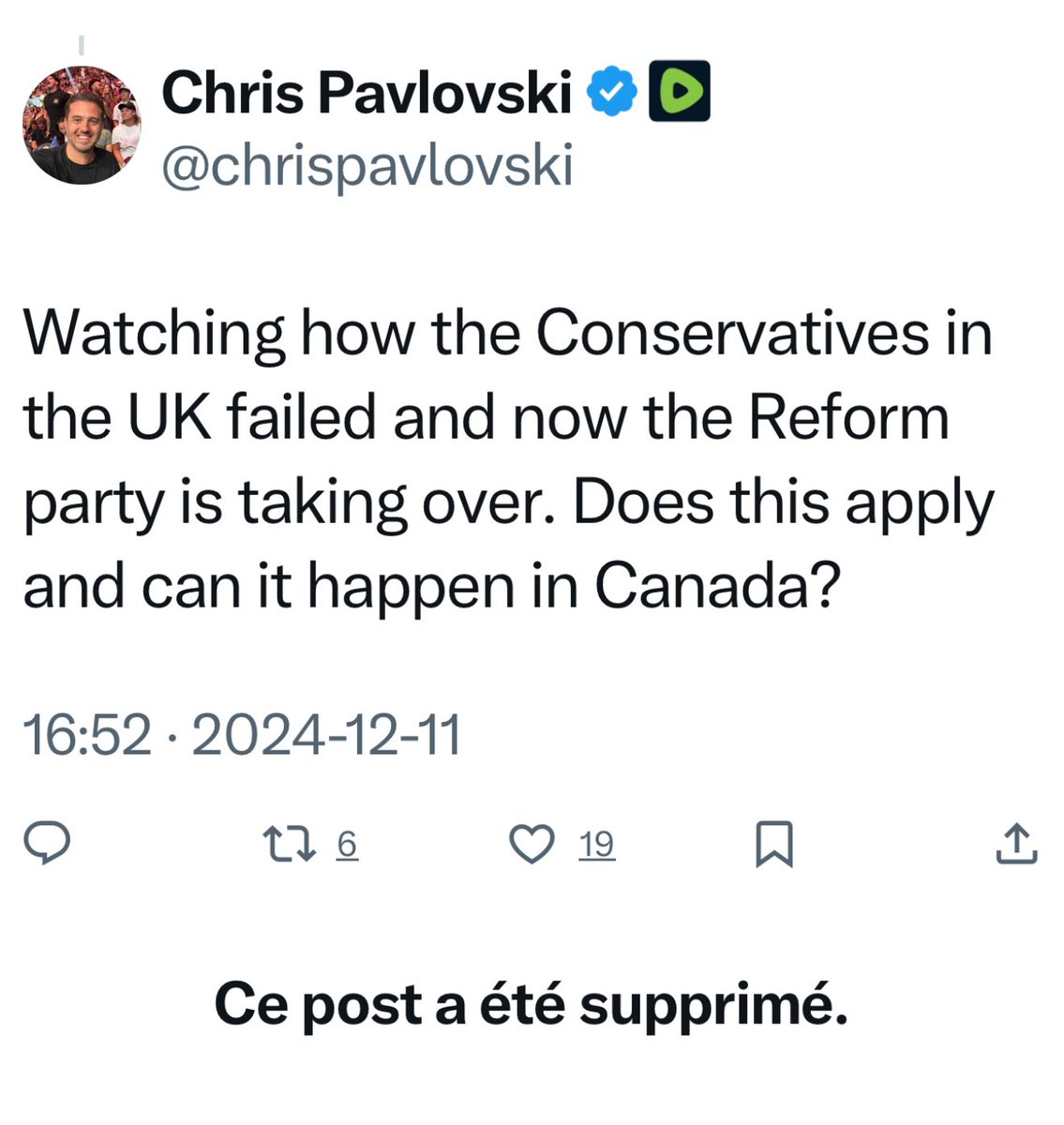 Maxime Bernier tweet media