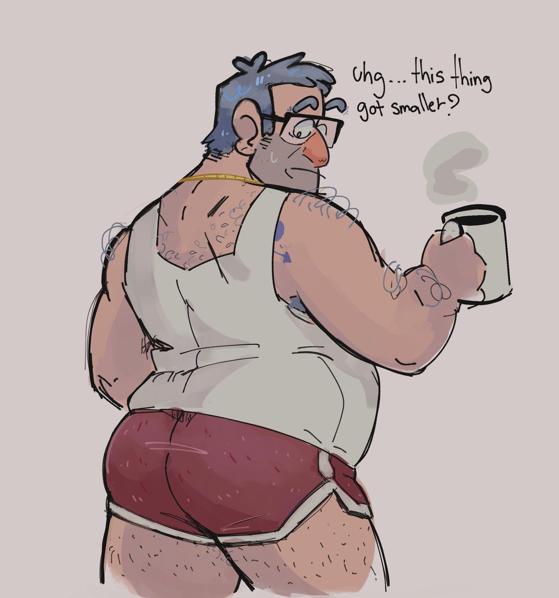 Yep, it definitely got smaller. Stan in shorts just because I have free will 🚬