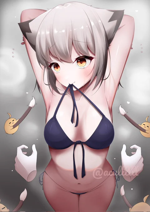 #今年も残りわずかなので今年一番伸びた絵を貼るぴくしぶの方だとコチョ涼月ちゃが一番でしたね……ヘキ( ˇωˇ ) 