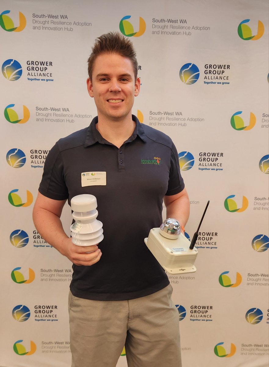 InnovateIOT (@innovate_iot) on Twitter photo Im holding our full weather station sensor in one hand. Its simple with zero - minimal maintenance. This is why we got invited to the <a href="/GGA_WA/">Grower Group Alliance</a> event, sharing our new AgTech.
Save Time, Save Money, Stress Less with remote farm monitoring tech.
#agtech #farming #WADroughtHub Im holding our full weather station sensor in one hand. Its simple with zero - minimal maintenance. This is why we got invited to the <a href="/GGA_WA/">Grower Group Alliance</a> event, sharing our new AgTech.
Save Time, Save Money, Stress Less with remote farm monitoring tech.
#agtech #farming #WADroughtHub