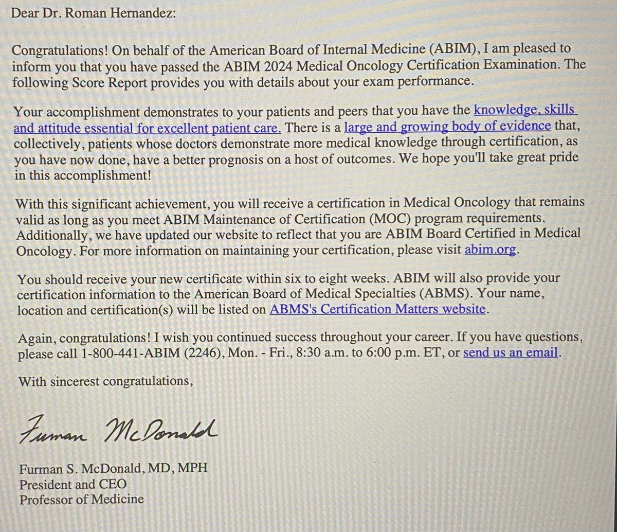 Today I can proudly say that I’m #ABIM #BoardCertified in #MEdicalOncology ! Words cannot begin to describe the happiness I felt to know that I have accomplished my lifelong dream to become an #Oncologist! Thanks be to God! 🙏🤣💃🥳<a href="/ASCO/">ASCO</a> #MedOnc