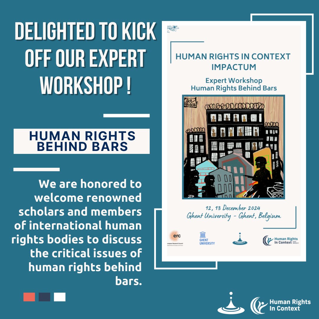 IMPACTUM &amp; <a href="/RightsContext/">Human Rights in Context</a> are delighted to kick off our Expert Workshop 'Human Rights Behind Bars'! ✨

We bring together experts to engage in dialogue on pressing issues related to human rights and persons deprived of liberty for two days. 🧐