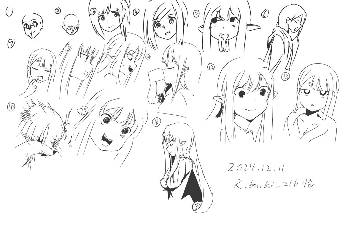 ritsuki_216's tweet photo. 2024.12.11 临摹 https://t.co/VvnzjB9spN