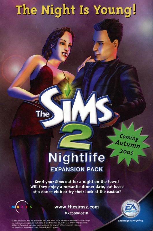 Sims_Nostalgia's tweet photo. The Sims 2 Nightlife (2005) https://t.co/lrNH5MK9zC