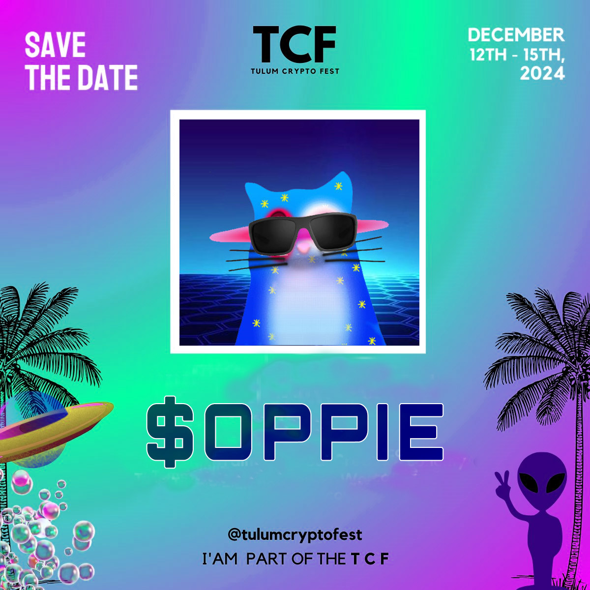 Meet $oppie IRL at the Tulum Crypto Fest!!!

#Bitcoin #Crypto