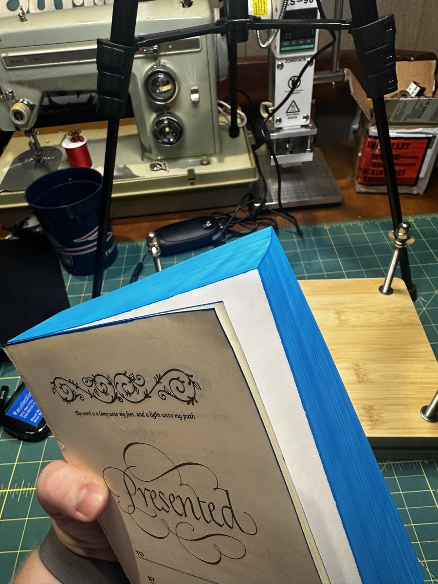 Beautiful Royal Blue gilding! Looking forward to how this one is going to come out!!