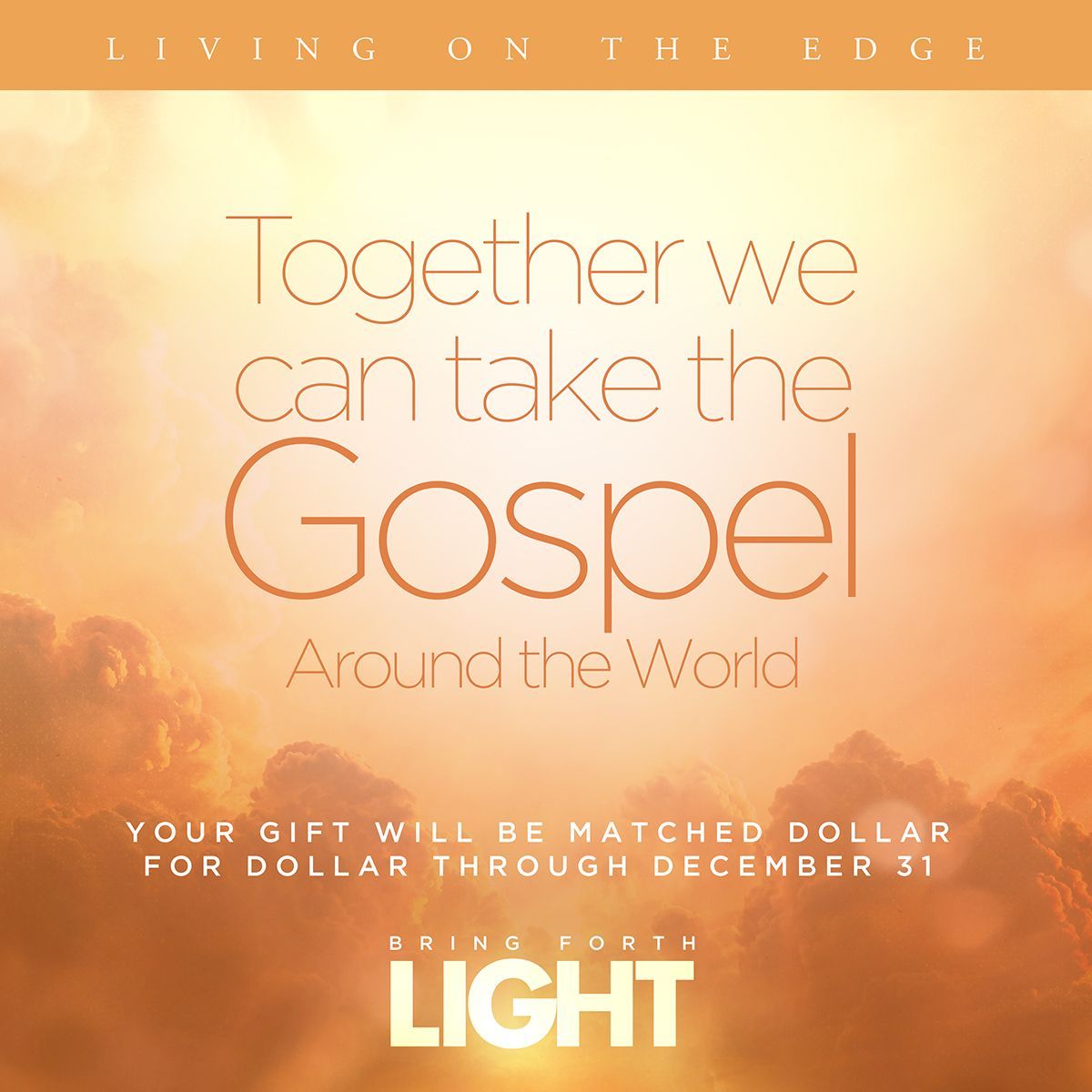 lotecommunity's tweet photo. Give generously to bring forth light in dark places! Our Year End Match campaign is live for a few more days. Help us spread the gospel around the world. Donate now and make this year one to remember! #YearEndMatch #LivingOnTheEdge https://t.co/Kp9bkEdz1r https://t.co/ah7fYzjFip