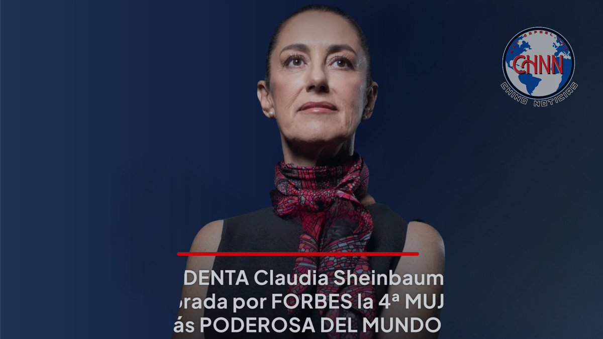 FernandoTorroja's tweet photo. ÚltimaHora | La presidenta de #México,  @Claudiashein  fue incluida en la lista de @Forbes como la 4ª mujer más poderosa del mundo. Es la 1ª latinoamericana que aparece en el listado. https://t.co/H6gc7cES19
